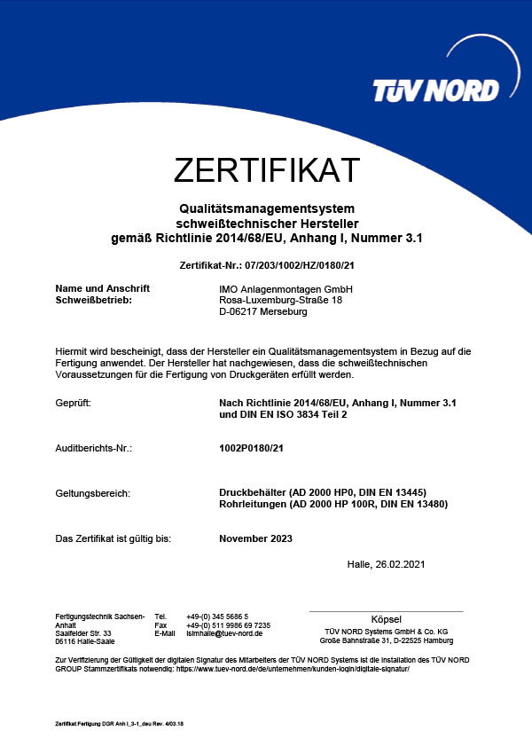 DGR - DIN EN ISO 3834-2